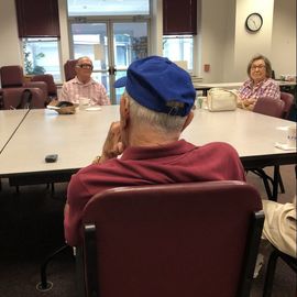 Picture of Jack during the Veteran's support group